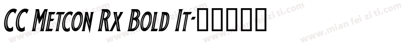 CC Metcon Rx Bold It字体转换